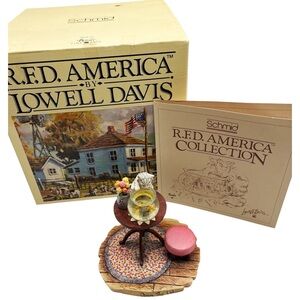 Vintage RFD LOWELL DAVIS " OPEN THE LID " KITTY CAT & GOLD FISH SCHMID #806